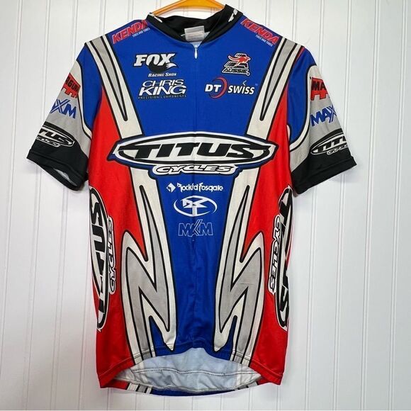 Titus 90s Titanium Bicycle Jersey med fox racing og logo - Picture 1 of 16